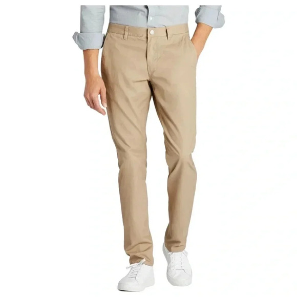 Bonobos Other - Bonobos Men's Washed Slim Chinos in Khaki Checkered Slant Pocket Size 32/30